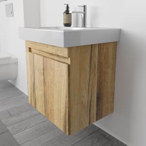 Lodge Waschtischunterschrank 55 cm mit 2 Türen für Waschtisch Geberit iCon