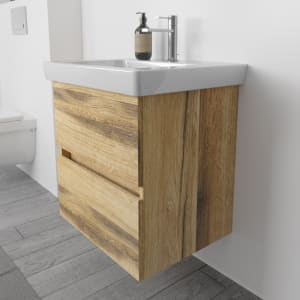 Lodge Waschtischunterschrank 60 cm mit 2 Auszügen für Waschtisch Villeroy & Boch Subway 2.0