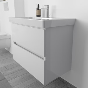 Lodge Waschtischunterschrank 75 cm mit 2 Auszügen für Waschtisch Villeroy & Boch Subway 2.0