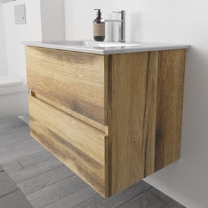 Lodge Waschtischunterschrank 76 cm mit 2 Auszügen für Waschtisch Villeroy & Boch Venticello