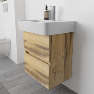 Lodge Waschtischunterschrank 50 cm mit 2 Auszügen für Waschtisch LAUFEN Val