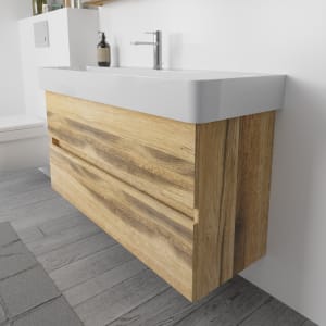 Lodge Waschtischunterschrank 120 cm mit 2 Auszügen für Waschtisch LAUFEN Val