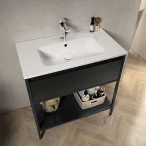 Loft 2.0 Waschtischunterschrank 80 cm, mit Metallgestell