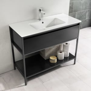 Loft 2.0 Waschtischunterschrank 100 cm, mit Metallgestell