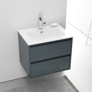 Loft Waschtisch mit Unterschrank 60 cm, 2 Auszüge