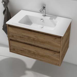 Loft Waschtisch mit Unterschrank 80 cm, 2 Auszüge