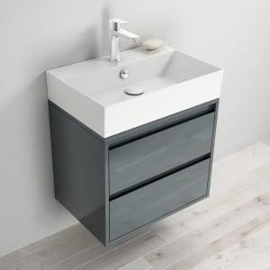 Pure 2.0 Waschtisch mit Unterschrank 60 cm mit 2 Auszügen