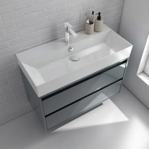 Pure 2.0 Waschtisch mit Unterschrank 90 cm mit 2 Auszügen