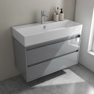 Pure 2.0 Waschtisch mit Unterschrank 90 cm mit 2 Auszügen