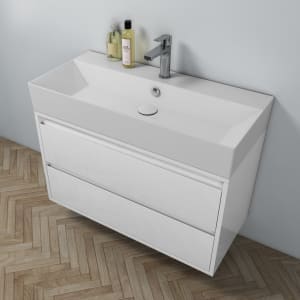 Pure 2.0 Waschtisch mit Unterschrank 90 cm mit 2 Auszügen