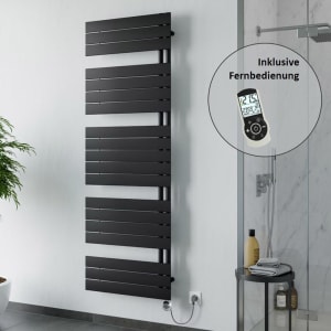 Plan Open E Badheizkörper 50 x 172 cm, rein elektrisch, Heizstab Typ 4, Öffnung links mit Fernbedienung