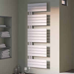 Plan Open E Badheizkörper 60 x 119,5 cm, rein elektrisch, Heizstab Typ 3, Öffnung rechts