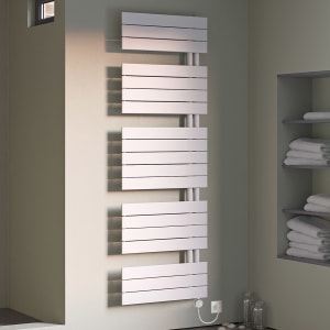 Plan Open E Badheizkörper 60 x 172 cm, rein elektrisch, Heizstab Typ 3, Öffnung links