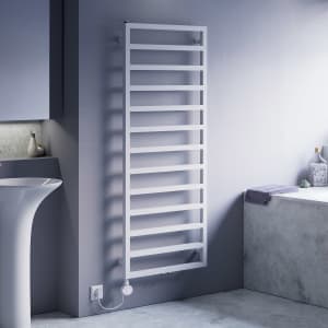 Quara E Badheizkörper 60 x 147 cm, rein elektrisch, Heizstab Typ 3 links