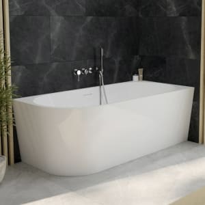 OLTENS Delva Vorwand-Badewanne 150 x 75 cm für Eckeinbau rechts