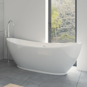OLTENS Folda freistehende Badewanne oval 170 x 72 cm