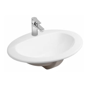 OLTENS Kjos Einbauwaschbecken oval 52 x 46 cm, mit SmartClean