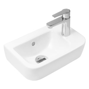 OLTENS Vernal Waschbecken 37 x 24,5 cm, Hahnloch rechts, mit SmartClean