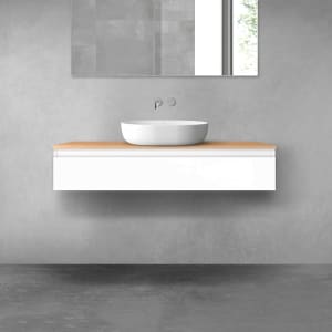 OLTENS Vernal Badmöbel-Set 2-teilig mit Unterschrank mit 1 Schublade und Konsolenplatte 120 x 25,2 cm