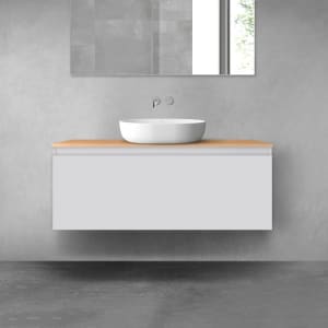 OLTENS Vernal Badmöbel-Set 2-teilig mit Unterschrank mit 1 Schublade und Konsolenplatte 120 x 48,6 cm