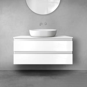 OLTENS Vernal Badmöbel-Set 2-teilig mit Unterschrank mit 2 Schubladen und Konsolenplatte 100 x 48,6 cm