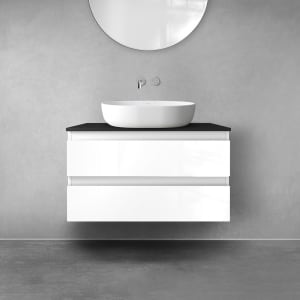 OLTENS Vernal Badmöbel-Set 2-teilig mit Unterschrank mit 2 Schubladen und Konsolenplatte 80 x 48,6 cm