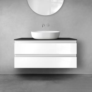 OLTENS Vernal Badmöbel-Set 2-teilig mit Unterschrank mit 2 Schubladen und Konsolenplatte 100 x 48,6 cm