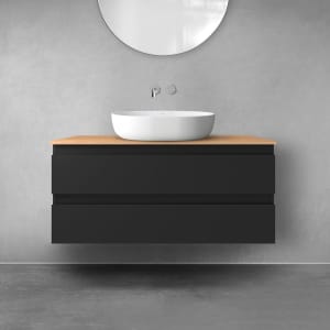 OLTENS Vernal Badmöbel-Set 2-teilig mit Unterschrank mit 2 Schubladen und Konsolenplatte 100 x 48,6 cm