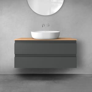 OLTENS Vernal Badmöbel-Set 2-teilig mit Unterschrank mit 2 Schubladen und Konsolenplatte 100 x 48,6 cm