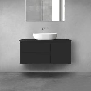 OLTENS Vernal Badmöbel-Set 3-teilig mit Unterschränken mit 3 Schubladen und Konsolenplatte 100 x 48,6 cm