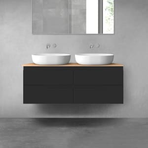 OLTENS Vernal Badmöbel-Set 3-teilig mit 2 Unterschränken mit Schubladen und Konsolenplatte 120 x 48,6 cm