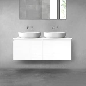 OLTENS Vernal Badmöbel-Set 3-teilig mit 2 Unterschränken mit Schubladen und Konsolenplatte 120 x 48,6 cm