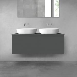 OLTENS Vernal Badmöbel-Set 3-teilig mit 2 Unterschränken mit Schubladen und Konsolenplatte 120 x 48,6 cm