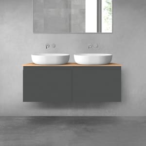 OLTENS Vernal Badmöbel-Set 3-teilig mit 2 Unterschränken mit Schubladen und Konsolenplatte 120 x 48,6 cm