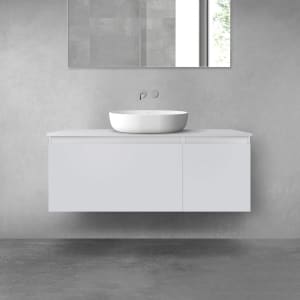 OLTENS Vernal Badmöbel-Set 3-teilig mit Unterschränken mit 2 Schubladen und Konsolenplatte 120 x 48,6 cm