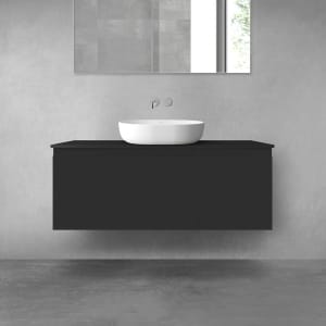 OLTENS Vernal Badmöbel-Set 3-teilig mit Unterschränken mit 1 Schublade und 1 Tür sowie mit Konsolenplatte 120 x 48,6 cm