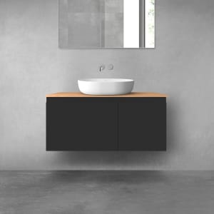 OLTENS Vernal Badmöbel-Set 3-teilig mit Unterschränken mit 2 Schubladen und Konsolenplatte 100 x 48,6 cm