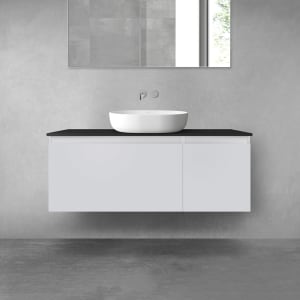 OLTENS Vernal Badmöbel-Set 3-teilig mit Unterschränken mit 2 Schubladen und Konsolenplatte 120 x 48,6 cm