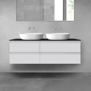 OLTENS Vernal Badmöbel-Set 3-teilig mit 2 Unterschränken mit Schubladen und Konsolenplatte 140 x 48,6 cm