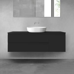 OLTENS Vernal Badmöbel-Set 3-teilig mit Unterschränken mit 2 Schubladen und 1 Tür sowie mit Konsolenplatte 140 x 48,6 cm