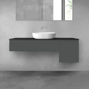 OLTENS Vernal Badmöbel-Set 3-teilig mit 2 Unterschränken mit Schubladen und Konsolenplatte 140 x 25,2/48,6 cm