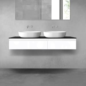 OLTENS Vernal Badmöbel-Set 3-teilig mit 2 Unterschränken mit Schubladen und Konsolenplatte 140 x 25,2 cm