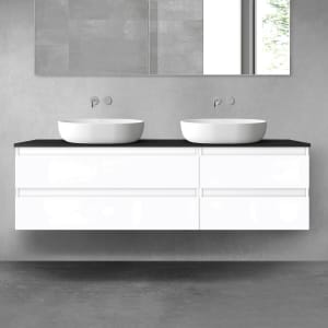 OLTENS Vernal Badmöbel-Set 3-teilig mit 2 Unterschränken mit Schubladen und Konsolenplatte 160 x 48,6 cm