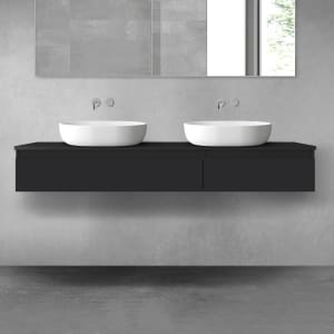 OLTENS Vernal Badmöbel-Set 3-teilig mit 2 Unterschränken mit Schubladen und Konsolenplatte 160 x 25,2 cm