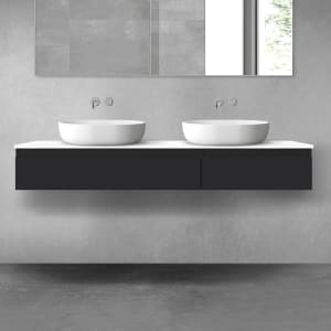 OLTENS Vernal Badmöbel-Set 3-teilig mit 2 Unterschränken mit Schubladen und Konsolenplatte 160 x 25,2 cm