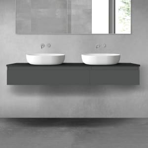 OLTENS Vernal Badmöbel-Set 3-teilig mit 2 Unterschränken mit Schubladen und Konsolenplatte 160 x 25,2 cm