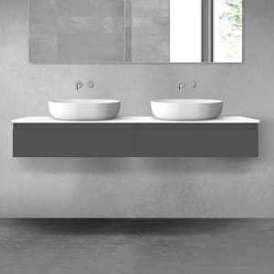 OLTENS Vernal Badmöbel-Set 3-teilig mit 2 Unterschränken mit Schubladen und Konsolenplatte 160 x 25,2 cm