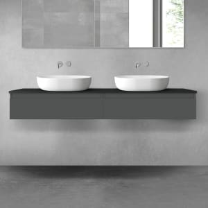 OLTENS Vernal Badmöbel-Set 3-teilig mit 2 Unterschränken mit Schubladen und Konsolenplatte 160 x 25,2 cm