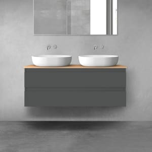 OLTENS Vernal Badmöbel-Set 2-teilig mit Unterschrank mit 2 Schubladen und Konsolenplatte 120 x 48,6 cm