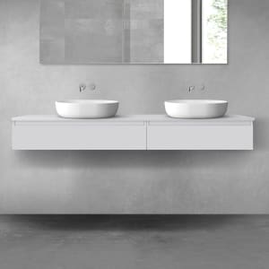 OLTENS Vernal Badmöbel-Set 3-teilig mit 2 Unterschränken mit Schubladen und Konsolenplatte 180 x 25,2 cm